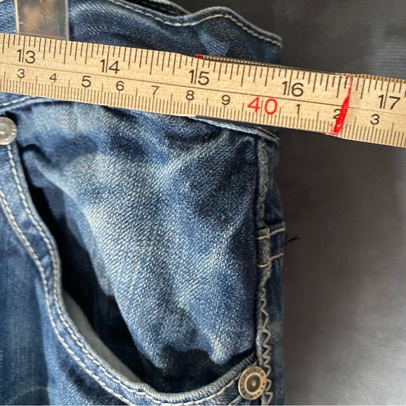 XGN DENIM Boot Cut Vintage Oxygen Blue Jeans 32x32* Montreal Designed Y2K - Picture 9 of 11